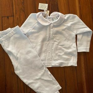 NWT Feltman Brothers Knit Outfit 18M | Pique Collar Knit Set | Easter Outfit 💙
